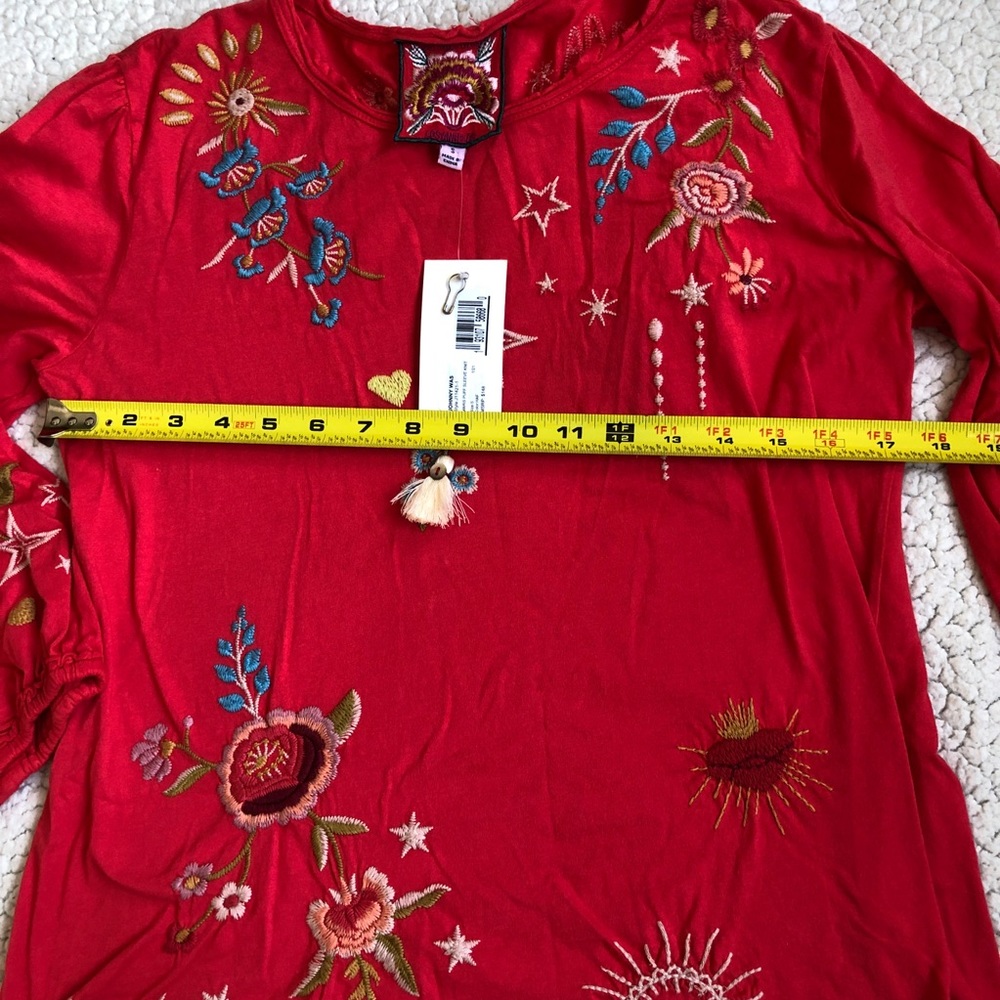 NWT Johnny Was Maris Puff Sleeve Knit top - Picture 4 of 4